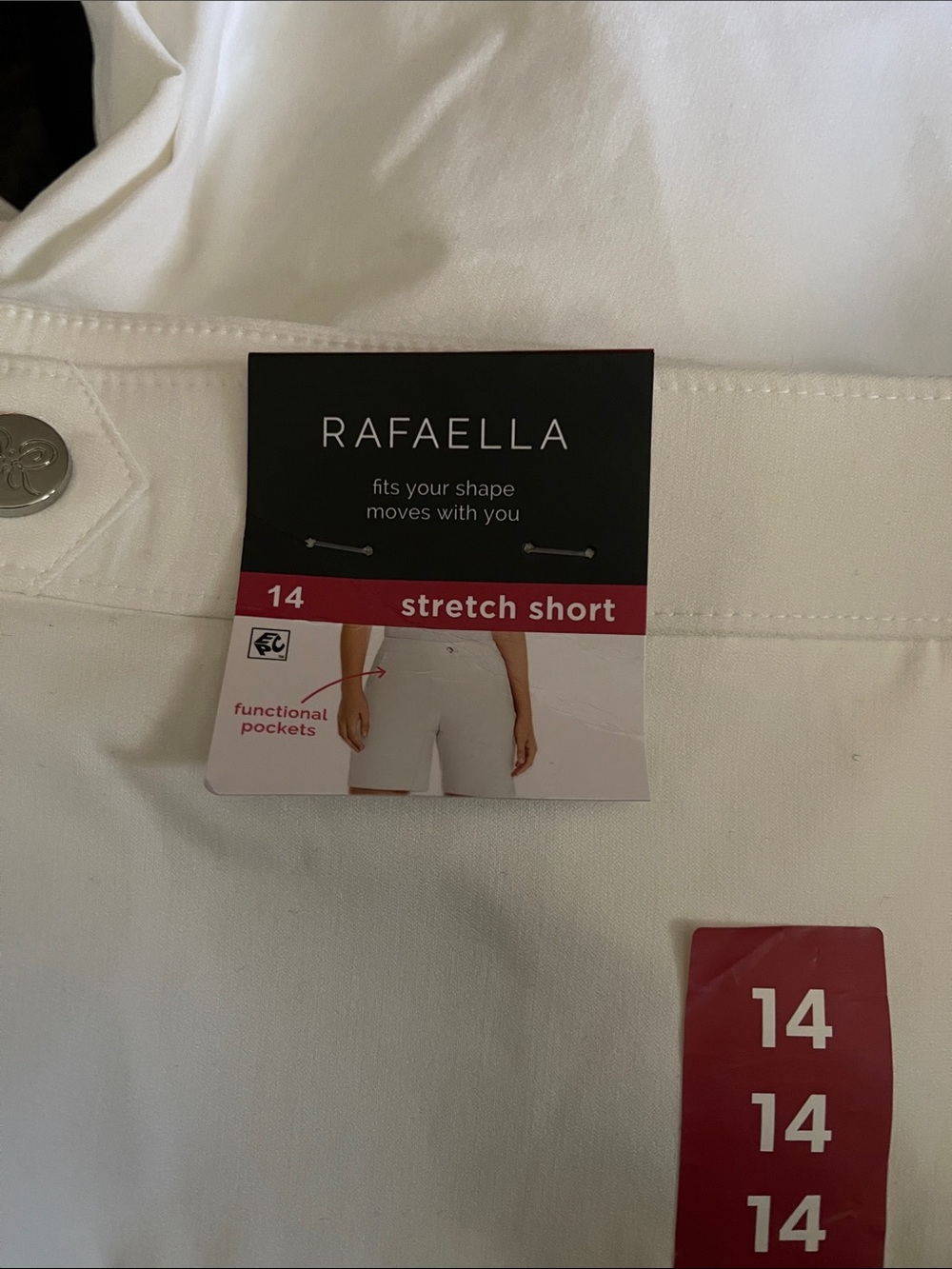Rafaella White Pull-On Bermuda Shorts - Picture 2 of 5